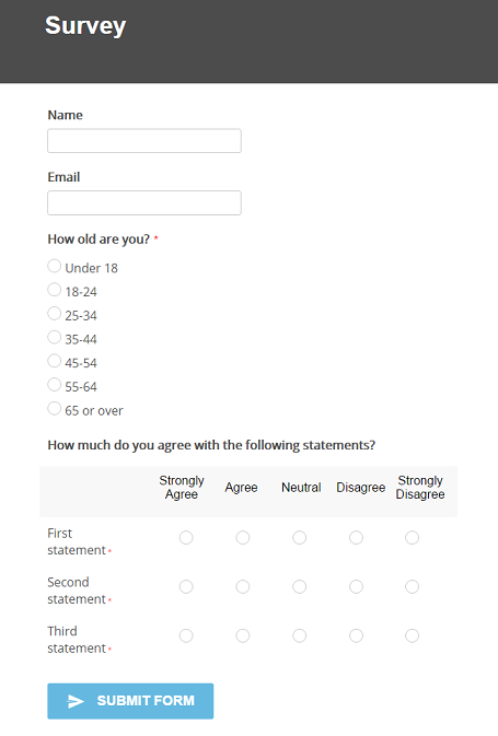 Quick Guide to Build a Powerful WordPress Survey – CaptainForm ...